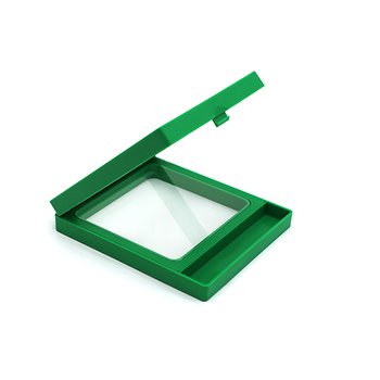 透明懸浮塑料綠色展示盒_3